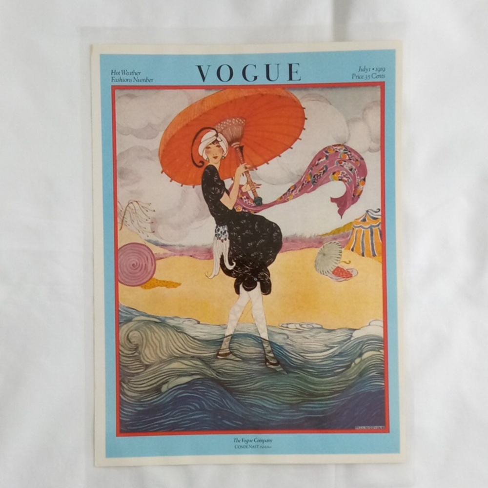 VOGUE POSTER HOT WEATHER FASHIONS NUMBER
